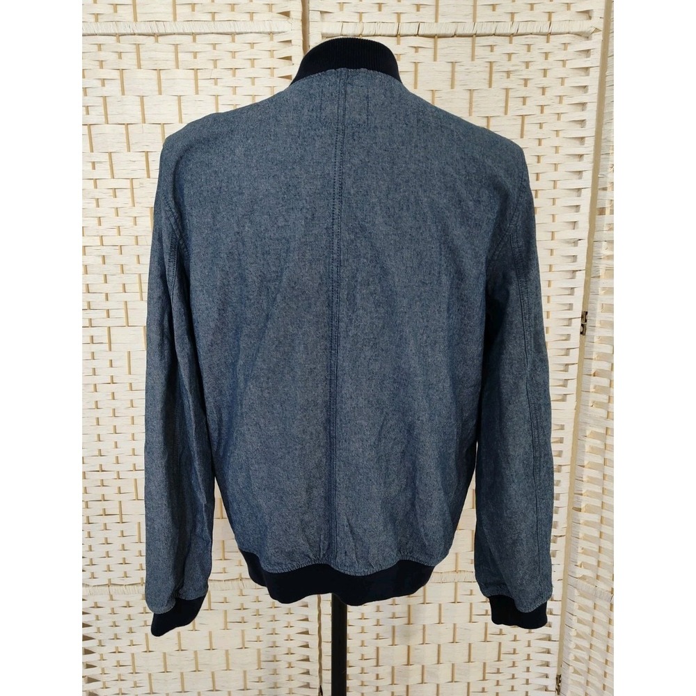 Gap Mens Lightweight Chambray Denim Bomber Jacket Sz M - Picture 2 of 7